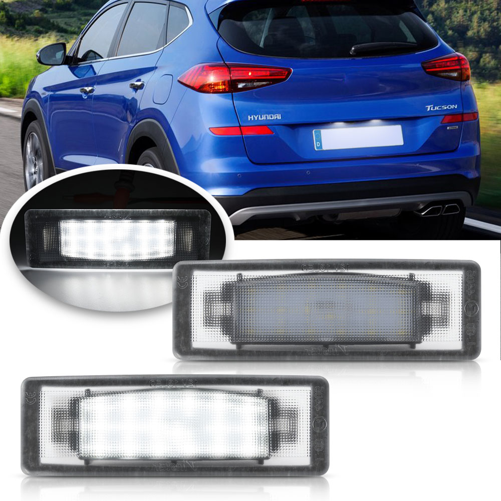 2 Stuks Led Kentekenplaat Licht Voor Hyundai Tuscon 2019-2020 Sonate 2006-2010 Kia Sportage 2017-2022 Foutloos Achterlicht