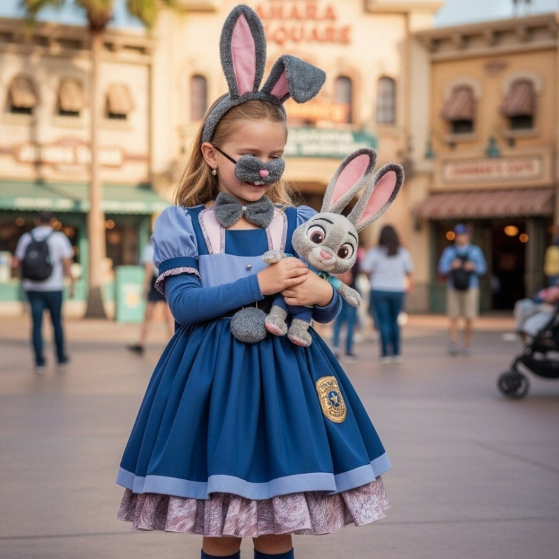 Zootopia Cosplay Judy Hopps Costume Girl Role Playing Dress Halloween Classic Cosplay Dress Up Performance Girl Birthday Gifts