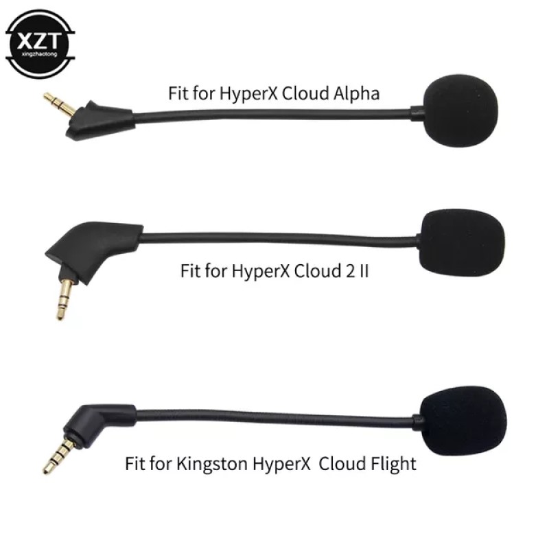 Zestawy słuchawkowe 3,5 mm z mikrofonem zamiennik dla Kingston HyperX Cloud Alpha 2 II X Core Pro Silver Cloudx Gaming Headsets Headphones