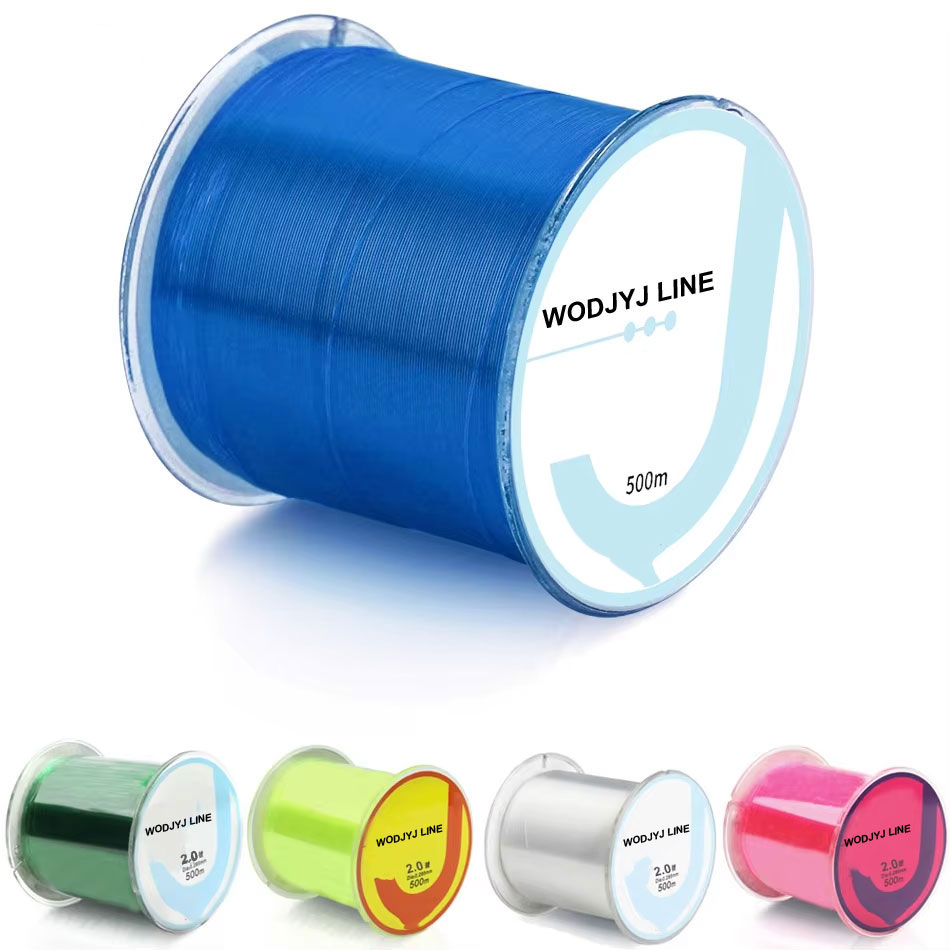 500M Nylon japonais Durable Monofilament roche mer/eau douce ligne de pêche diamètre 0.10mm à 0.47mm matériel de pêche