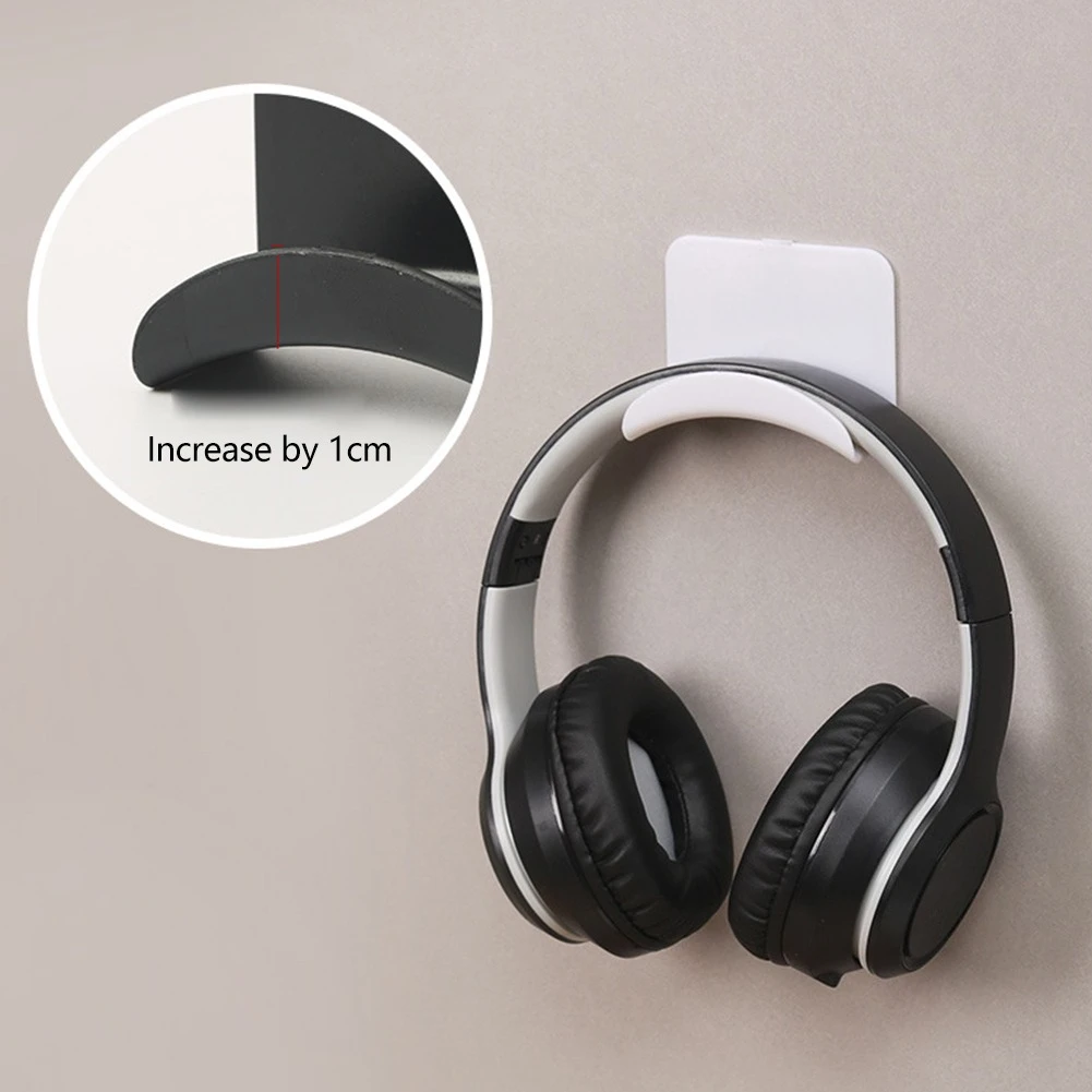 1-10 pçs suporte de fone de ouvido de montagem na parede plástico adhensive sob mesa suporte de rack de fone de ouvido suporte para jogos suporte de fone de ouvido