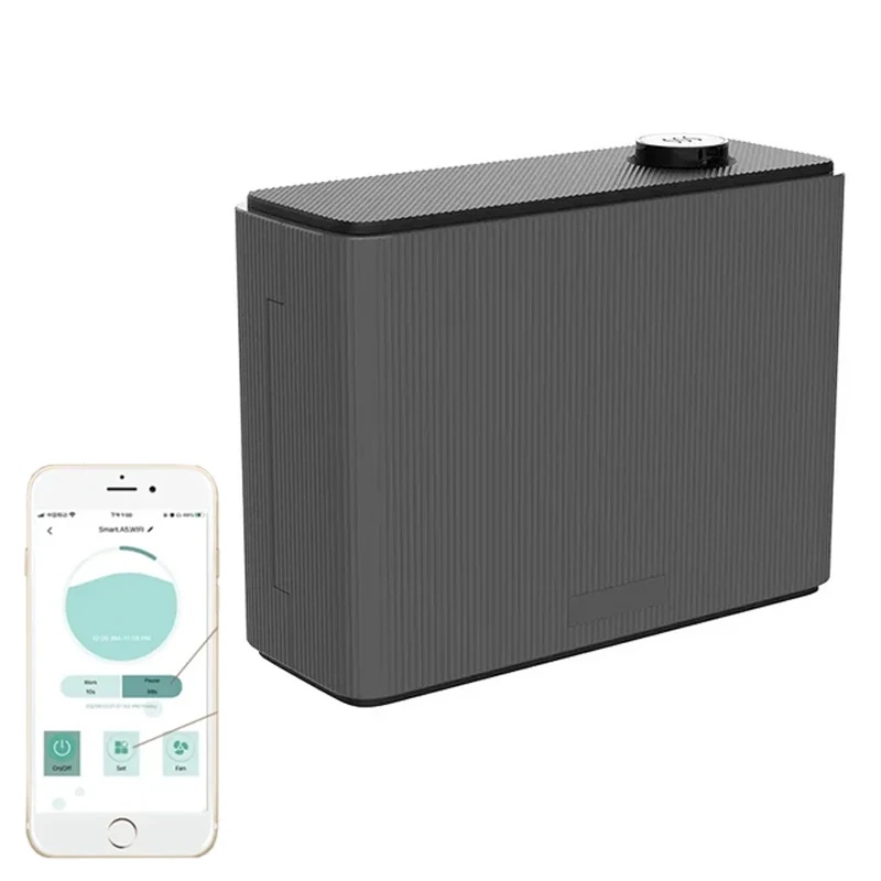 Difusor de fragancia de 1000ML WIFI Bluetooth máquina de aire aromático inteligente para el hogar Hotel Spa HVAC difusor de Aroma cubrir hasta 4000m3 negro