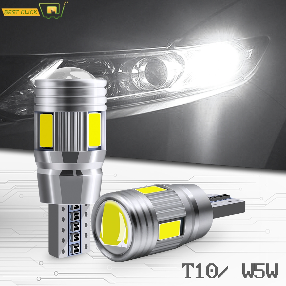 Xukey 2 uds 3W 12V T10 luces Led blancas sin errores para coche W5W 501 168 194 lámpara de estacionamiento de liquidación bombillas de señal de cuña automática 6000K HID
