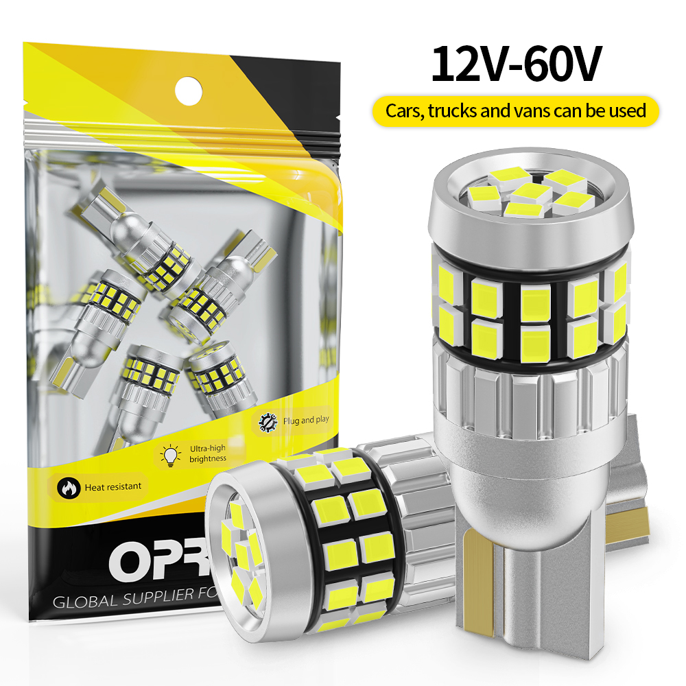 2 Buah T10 LED W5W Bohlam Lampu Interior Mobil Daya Tinggi 2016 30SMD Canbus Tanpa Kesalahan Lampu Plat Nomor Suku Cadang Lampu Truk 12V 24V Putih