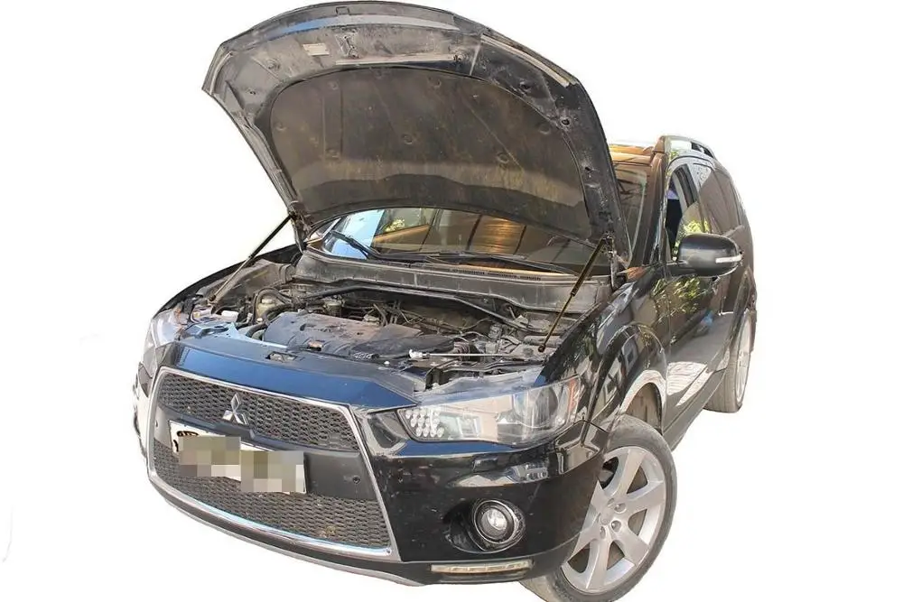 Voor Mitsubishi Outlander 2010-2020 Motorkap Hood Wijzigen Gasveren Koolstofvezel Lente Demper Lift Ondersteuning Absorber
