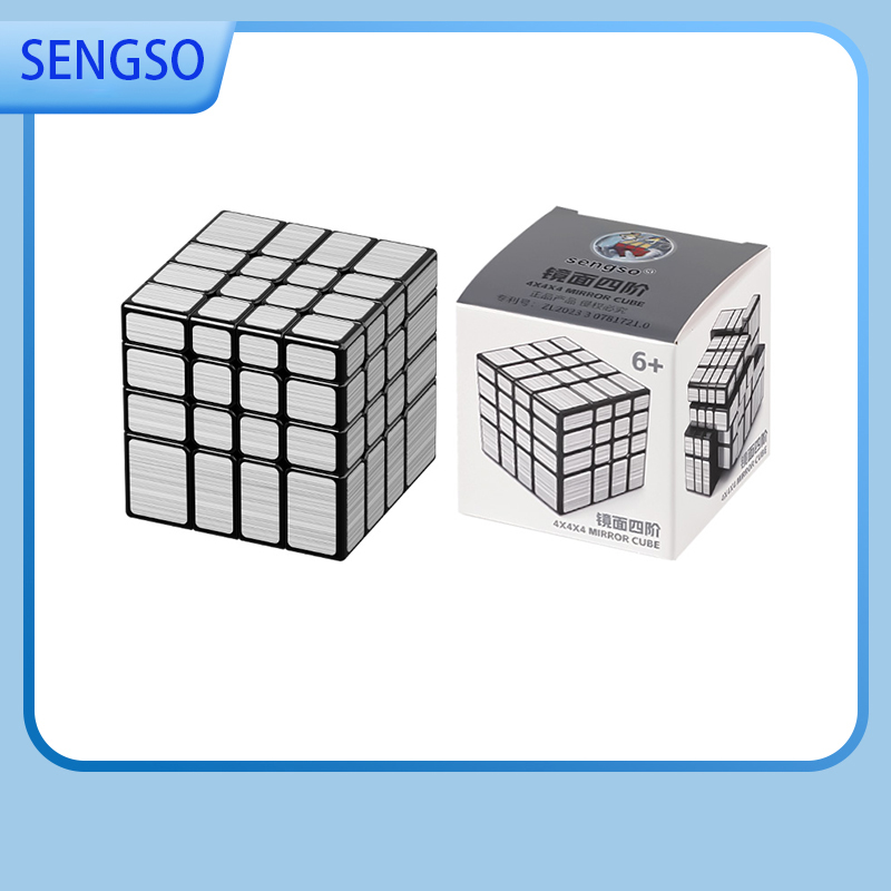 Shengshou 4x4 Mirror Cube Magic Speed Cube Stickerless Professional Fidget Toys Sengso Mirror 4x4 Cubo Magico Puzzle