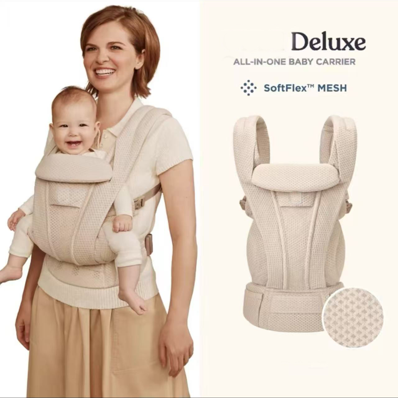 Egobaby DELuxe переноска-кенгуру, многофункциональная дышащая переноска для младенцев, рюкзак, детская коляска, слинг для малышей, подтяжки
