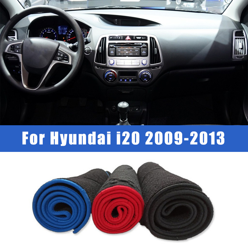 Alas Dasbor Mobil, Penutup Dasbor, Pelindung Konsol Tengah Khusus untuk Hyundai I20 2009-2013, Anti Selip, Pelindung Matahari, Aksesoris 2012 2011