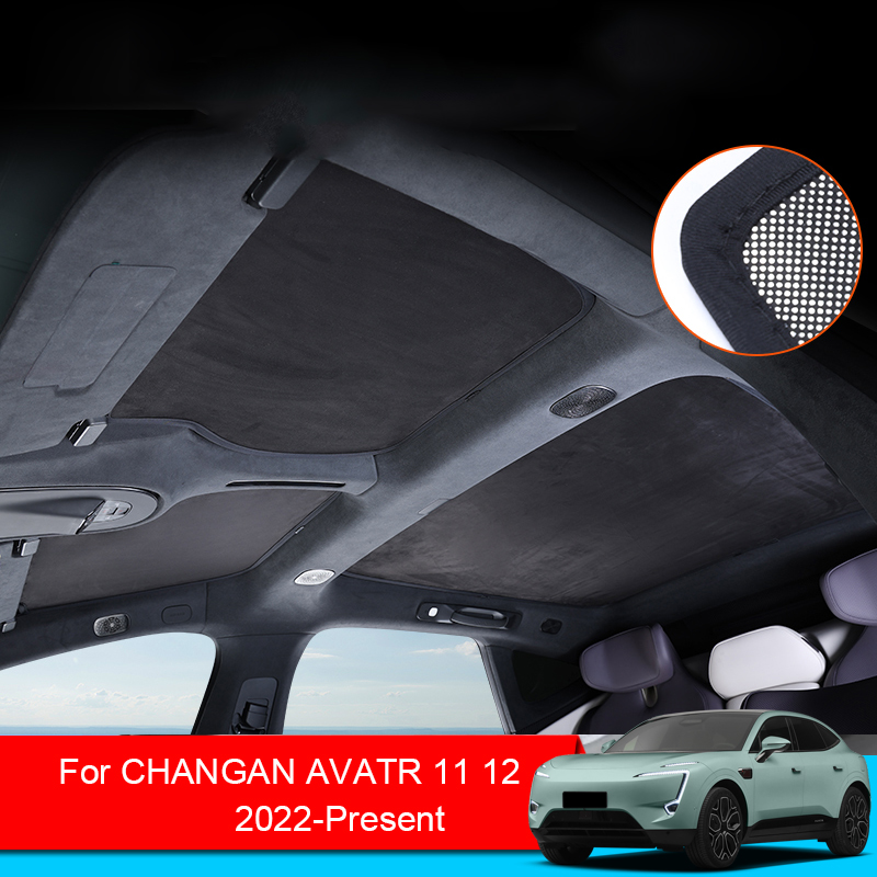 Pare-soleil de toit ouvrant en cristal de glace de voiture, ombrage d'isolation thermique de toit de lucarne, accessoires automobiles, compatible avec CHANGAN AVATR 11 12 2022-2025, 3 pièces