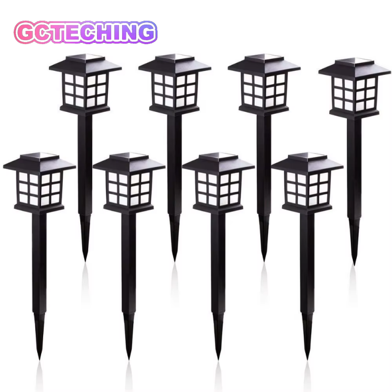8 Lâmpadas Solares LED para Caminho, à Prova d'Água, para Iluminação Externa de Jardim/Paisagem/Quintal/Pátio/Entrada/Passarela
