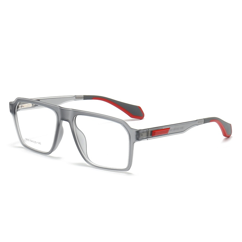 2024 gafas de deportes nuevos, gafas cuadradas de moda para ciclismo para hombres, montura de gafas graduadas ópticas ultraligeras para mujeres 6810