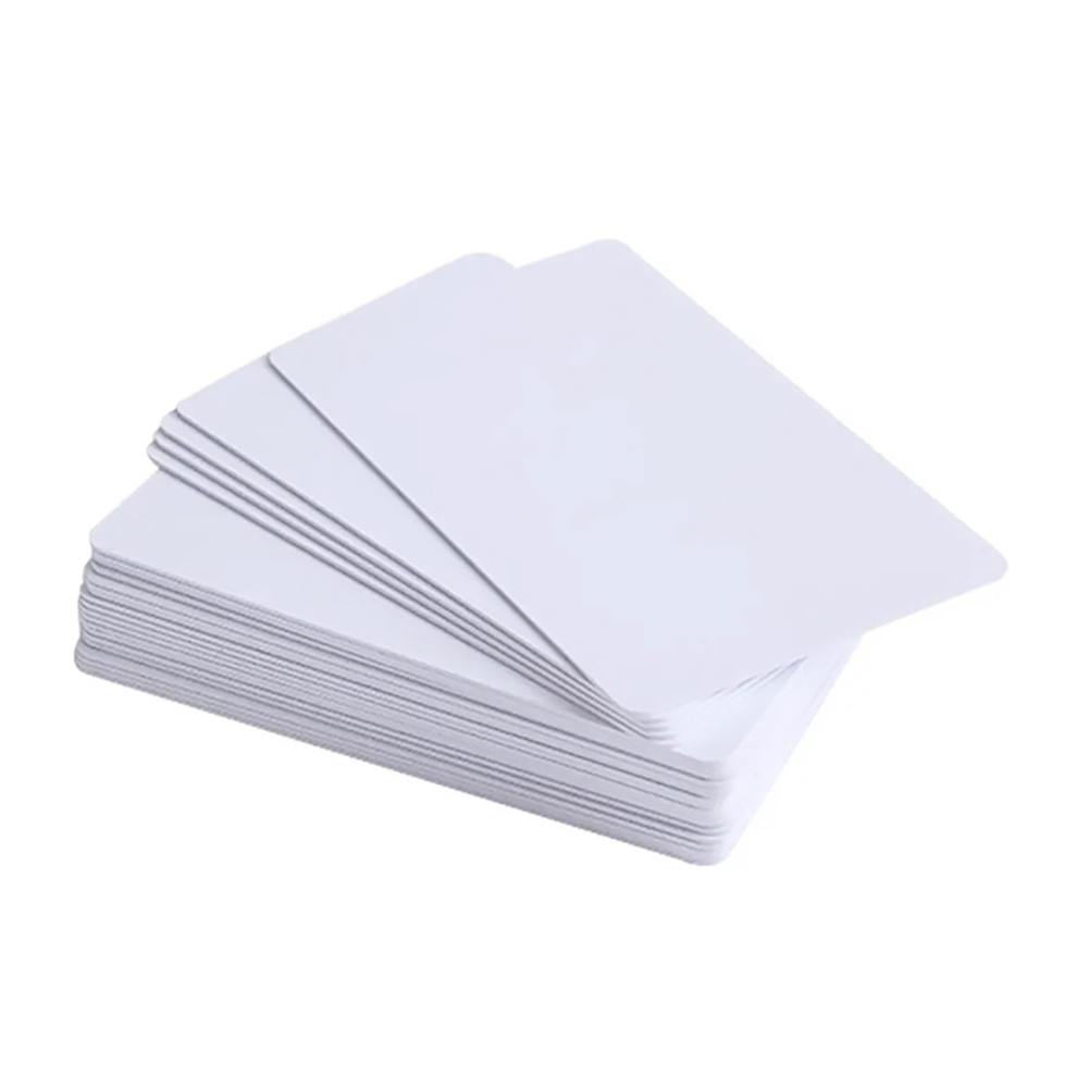 50 unids/lote 13,56 Mhz tarjeta de PVC imprimible por inyección de tinta Fudan 1K S50 Chip para tarjeta IC de PVC para impresora de tarjetas en blanco blanco Epson Canon