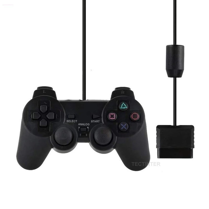ニンテンドー用有線ゲームパッド,ps2/ps2用有線コントローラー,プレイステーション2用ジョイスティック,振動衝撃パッド,USBケーブル付き