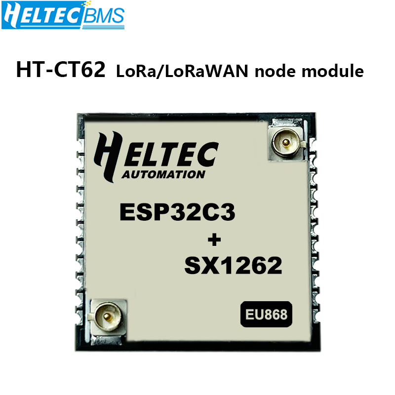Heltec HT-CT62 LoRa Series Module  with SX1262 ESP32-C3FN4 Arduino LoRaWAN 2.4 GHz Wi-Fi and LoRa