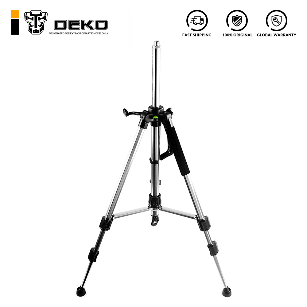 DEKO 120cm trépied de niveau Laser trépied Laser professionnel trépied en carbone pour niveau Laser outils de trépied réglables en aluminium