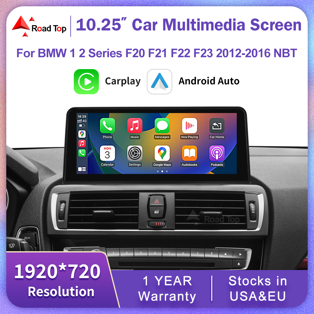 10,25 "12,3" inalámbrico CarPlay Android Auto 1920*720 pantalla Multimedia para BMW Serie 1 2 F20 F21 F22 F23 F45 F46 Radio