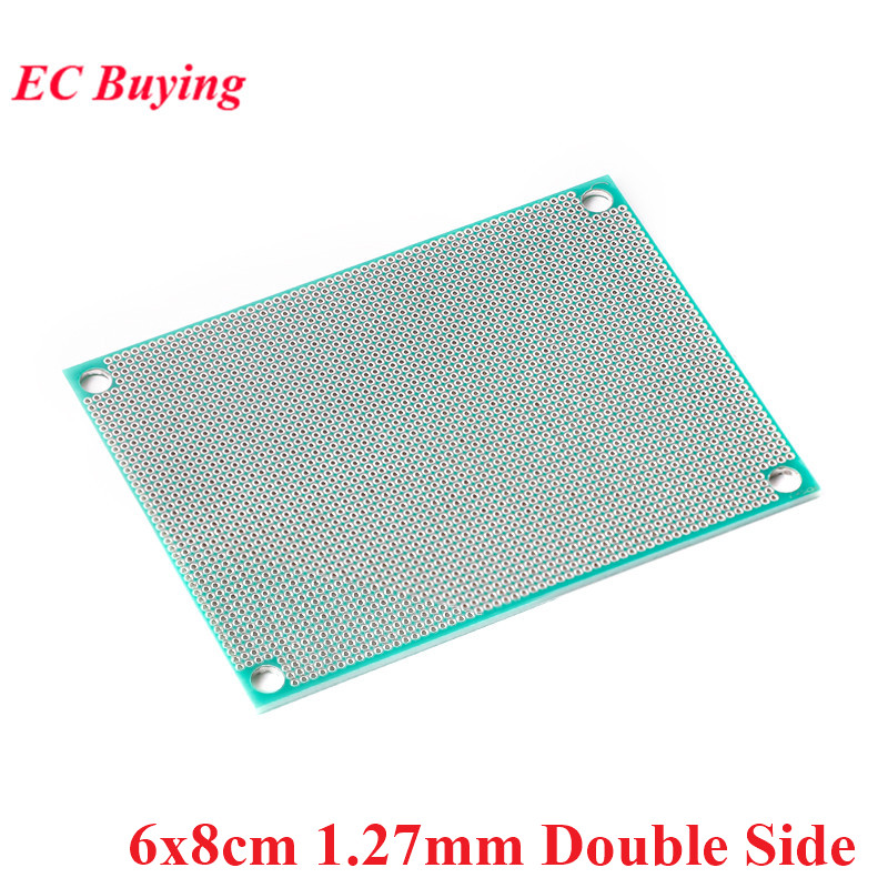 Circuit imprimé universel double face 6x8cm pour prototypage DIY, plaque de cuivre 1.27MM 6*8cm pour prototypage électronique