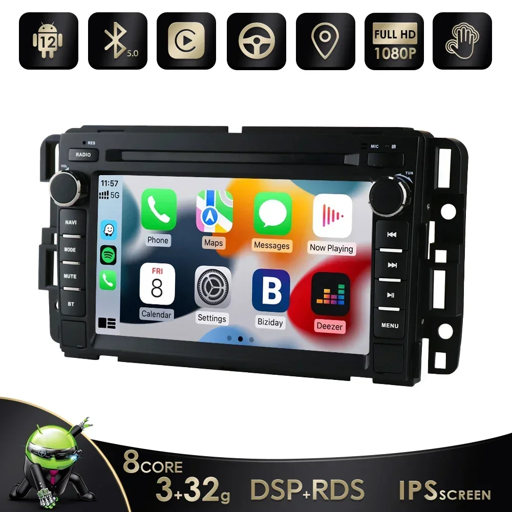 Radio samochodowe Android dla Chevrolet Silverado Impala Traverse Avalanche Express GMC Yukon Sierra Acadia Savana Odtwarzacz multimedialny