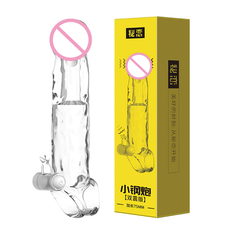 Reusable อวัยวะเพศชาย Extender Reusable ถุงยางอนามัยเพศของเล่นสําหรับผู้ชาย Dick ขยายขยาย S/M/L Cock แขนโปร่งใส/เนื้อ