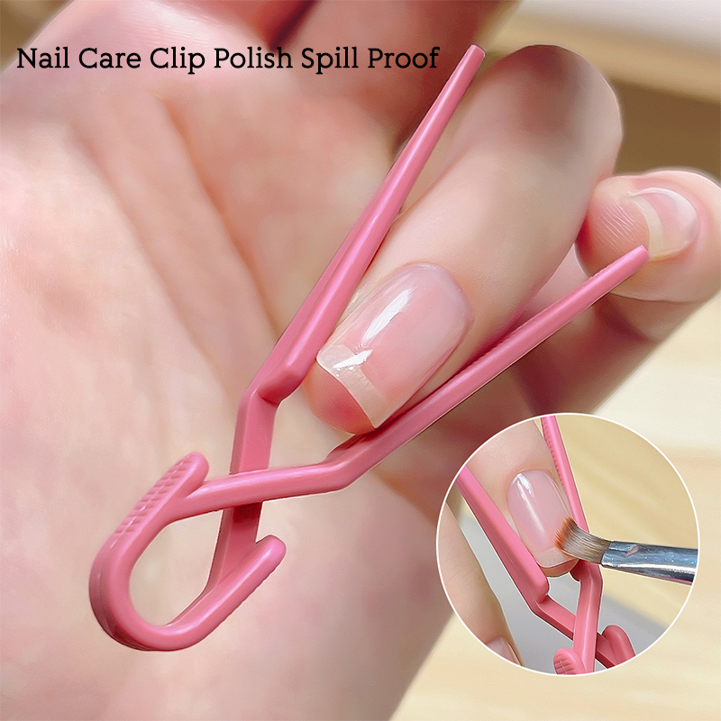 Juego de 10 Uds de rizador de uñas, esmalte de aceite a prueba de derrames, colores mezclados, Clips de protección para colorear, herramientas de manicura para evitar fugas