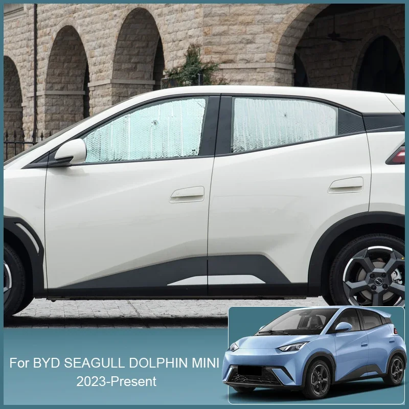 Parasoles de coche cubierta de protección UV para BYD SEAGULL DOLPHIN MINI 2023-presente cortina de ventana lateral parasol visera estera parabrisas