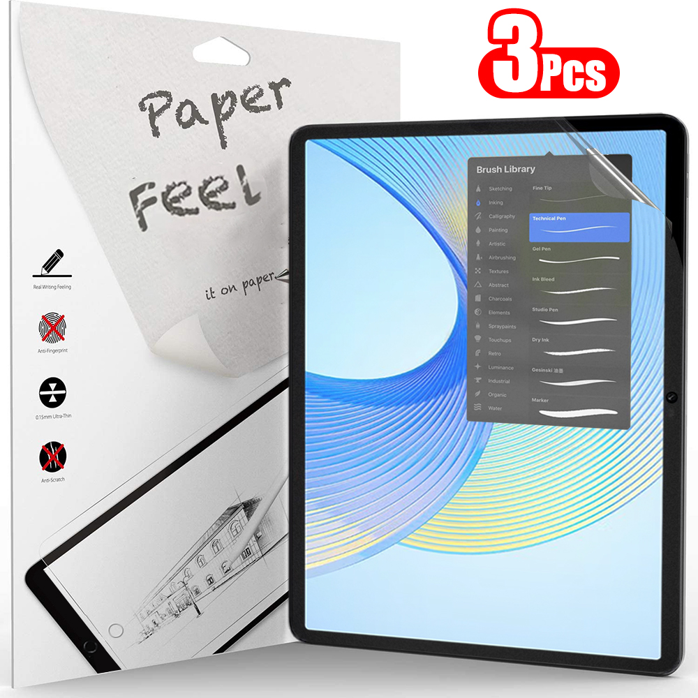 3 Buah Pelindung Layar Berbahan Kertas untuk honor pad x9 x8 Pro Lite honor pad x9 9 8 7 6 x6 x7 2025 Tanpa Kaca