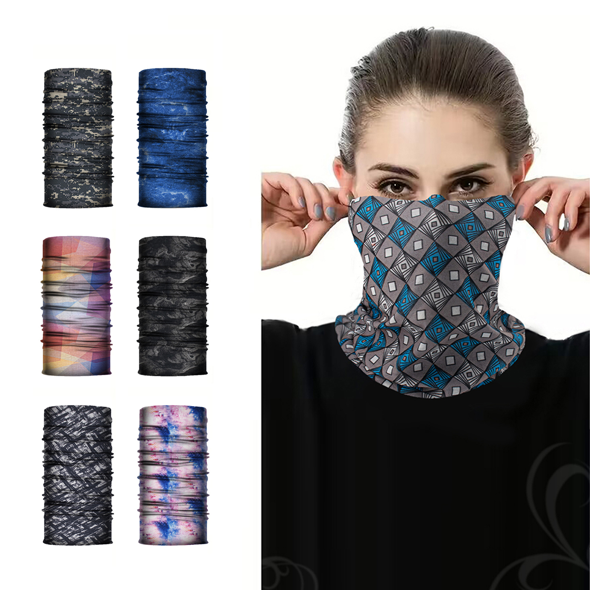 Buitensporten Fietssjaal Ademend Zonnebrandcrème Hoofddoek Magische hoofdband Sjaal Fietsmasker Halshoes voor mannen en vrouwen