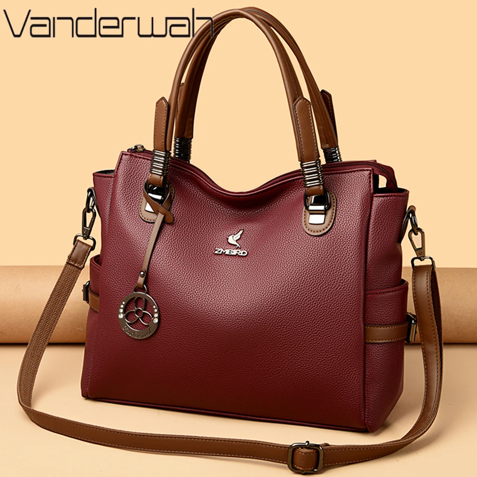 Echte Luxus-Handtaschen für Damen, Designer-Taschen aus hochwertigem Leder, große Umhängetaschen für Damen 2026, Schultertasche, Sac A Main