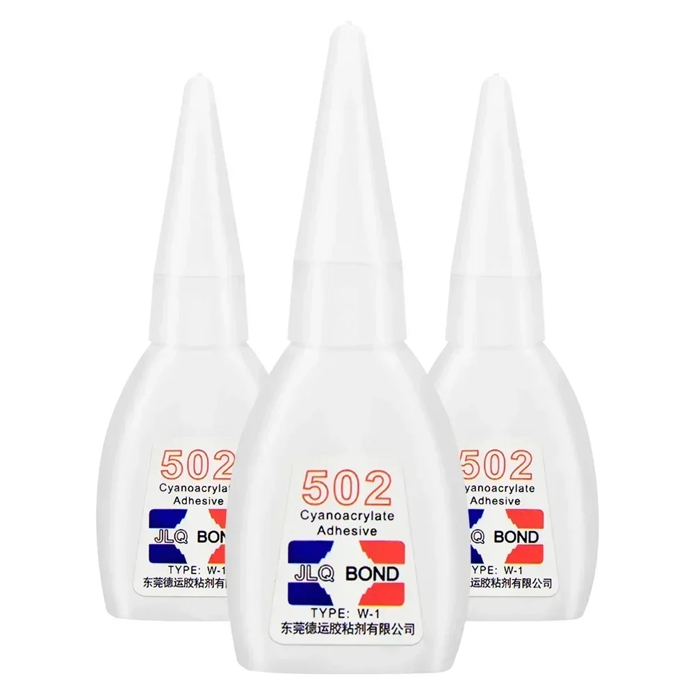 502 Super Glue Natychmiastowy, szybkoschnący klej cyanoakrylowy Skóra Guma Drewno Metal Mocne wiązanie Narzędzie do klejenia w płynie
