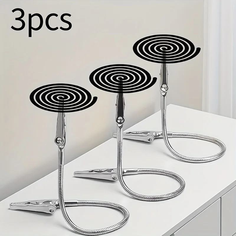 Pince à encens anti-moustiques à Double extrémité, 1/3 pièces, support universel à pince Crocodile, Clip d'encens cassé, tuyau étendu