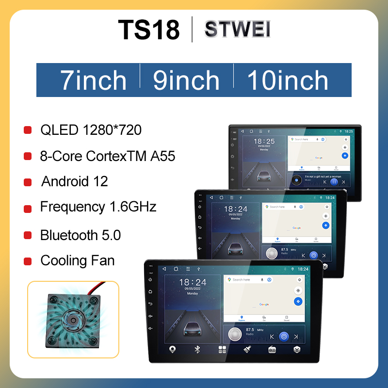 STWEI 1DIN android13 360 панорамное автомобильное радио 7/9/10 дюймов универсальные хост-плееры Topway T100 TS18 TS10 для lada hyundai Suzuki Ford