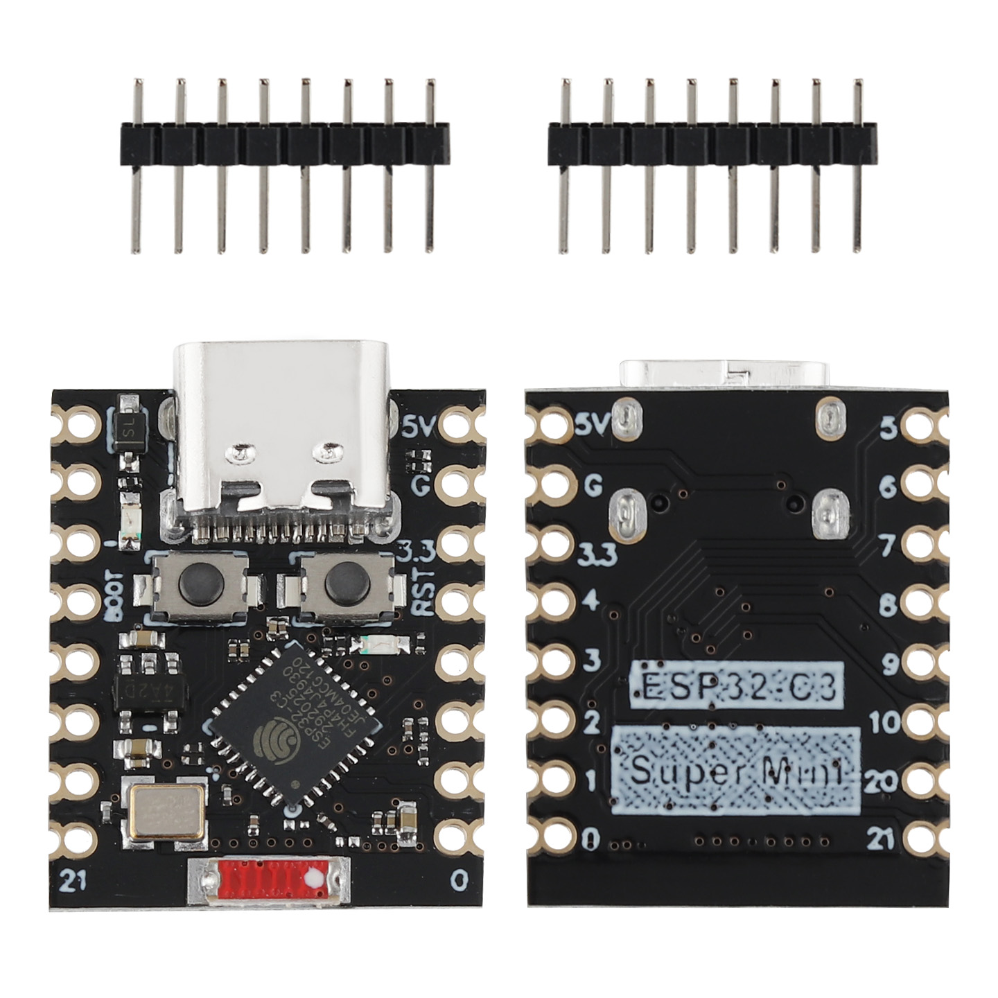 Placa de Desarrollo ESP32-C3, Placa de Desarrollo ESP32 SuperMini, Placa de Desarrollo ESP32 con WiFi y Bluetooth para Arduino