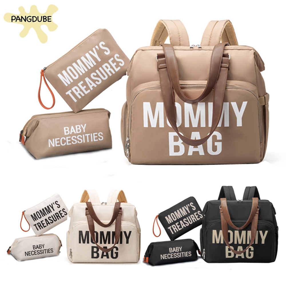 Pangdube 3 pçs/set mãe saco grande capacidade saco de fraldas mochila para pai bebê saco de fraldas sacos de maternidade pai mochila