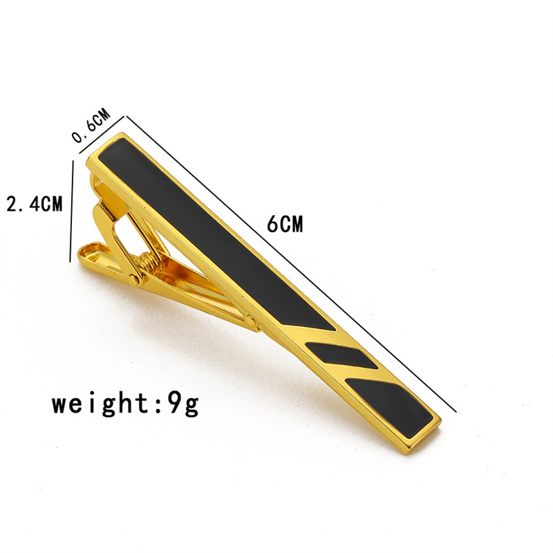 Nowy metalowy klips do krawata dla mężczyzn, 6 cm * 0,6 cm, klips do krawata na ślub, klips do krawata, elegancki klips do krawata, szpilka do krawata, akcesoria męskie.