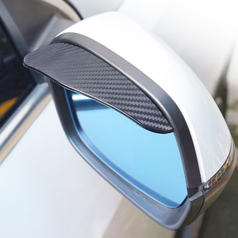 Cubierta Universal para lluvia de cejas para espejo retrovisor de coche, Protector de espejo retrovisor transparente negro, cubierta para lluvia, 1/2 Uds.