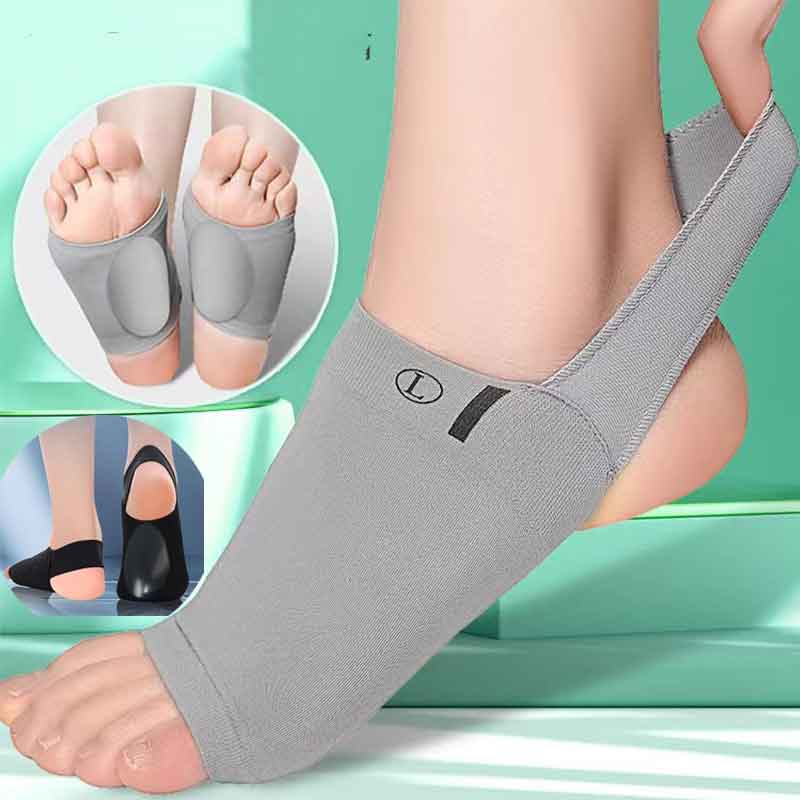 Plantillas de silicona para soporte de arco para mujer y hombre, Corrector de pie plano, fascitis Plantar, alivio del dolor, calcetines, plantillas ortopédicas