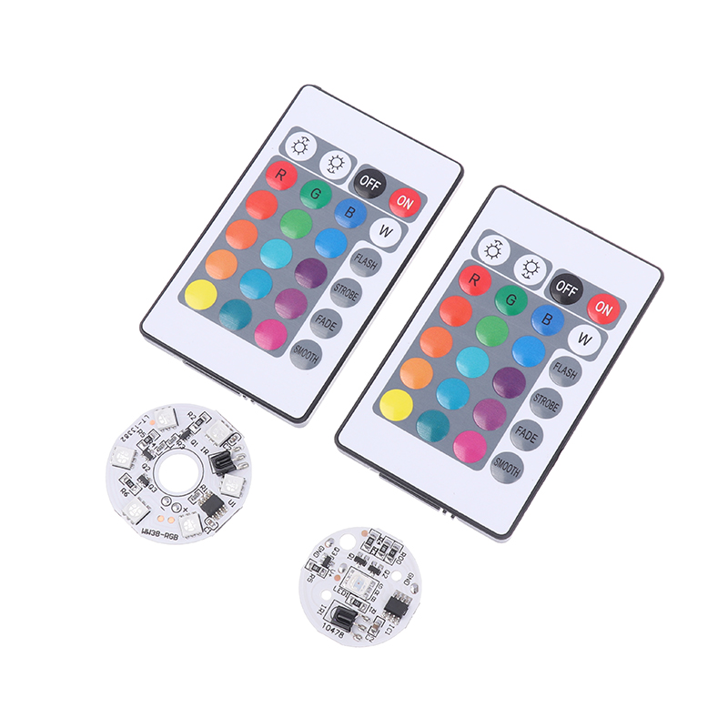 リモコン付き丸型LED光源,RGBカラーボード,低電圧,DC, 5V,スイッチ,DIY,装飾ベース
