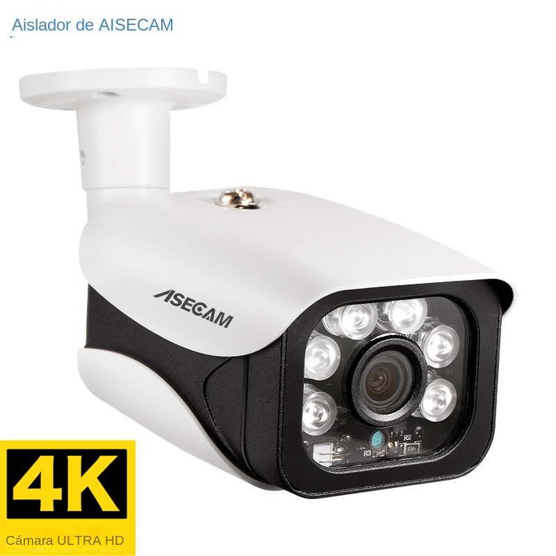 8MP 4K cámara de vigilancia IP al aire libre H.265 Onvif bala Array noche IR visión 4MP POE camara videovigilancia