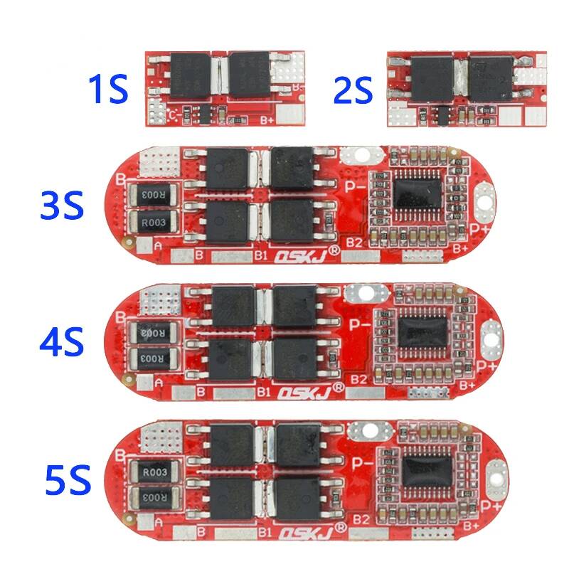 BMS 1S 2S 10A 3S 4S 5S 25A Li-Ion Módulo de placa de circuito de protección de batería de litio Pcb Pcm 18650 Lipo Bms cargador