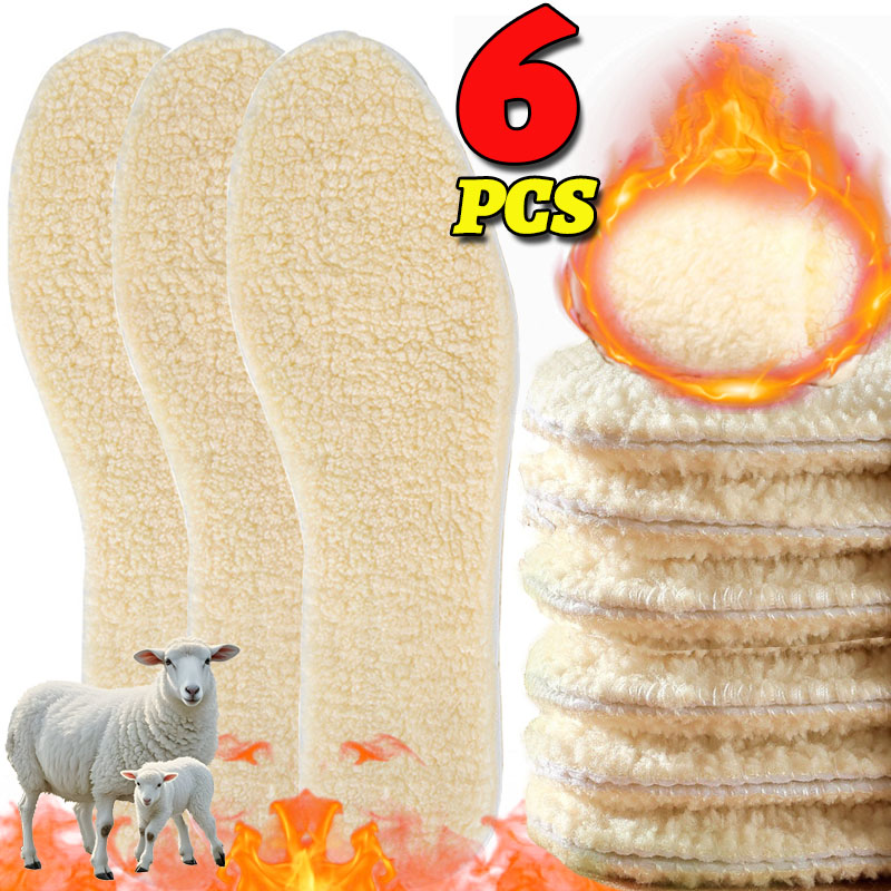 1-3 pares de inverno engrossar palmilhas quentes mulheres homens imitação de lã de cordeiro almofadas de sapato botas de neve estofamento à prova de frio inserções customáveis