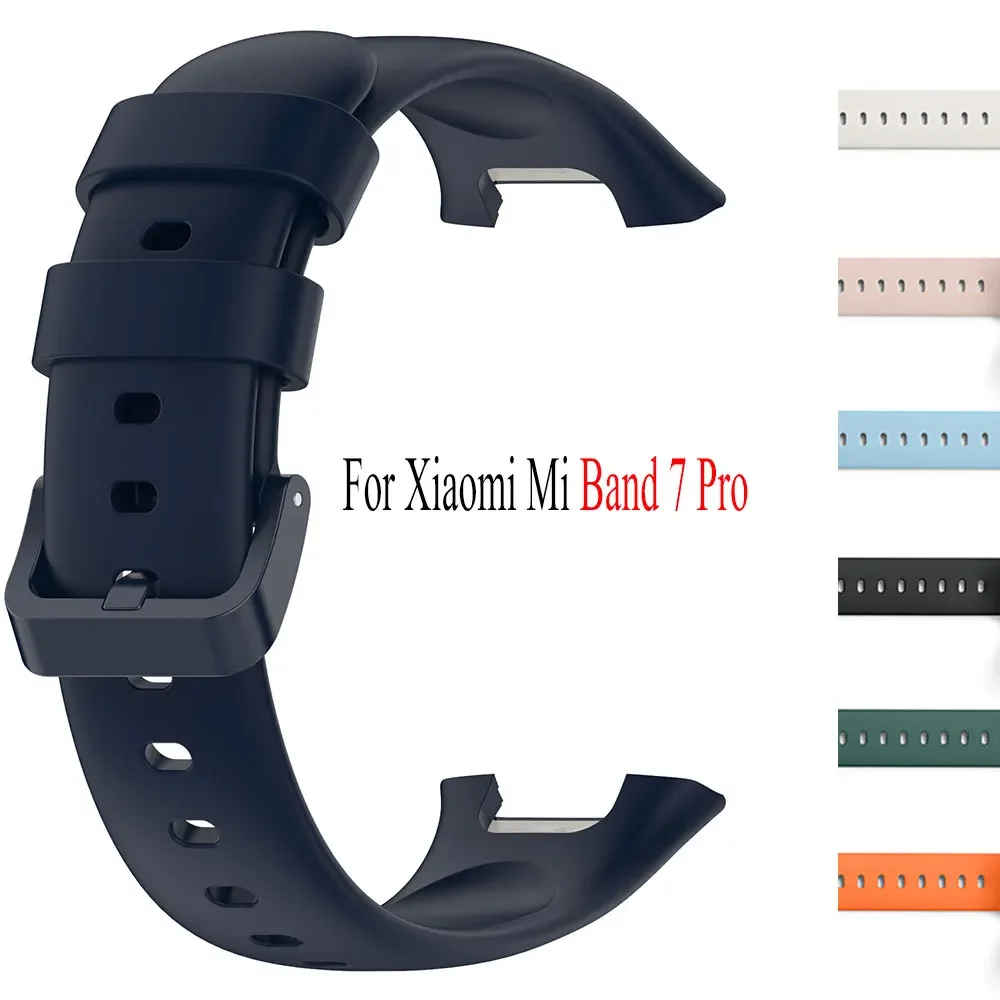 Cinturino per orologio per Xiaomi Mi Band 7 Pro Bracciale in silicone liquido Cinturino per smartwatch per MiBand 7pro Correa Accessori