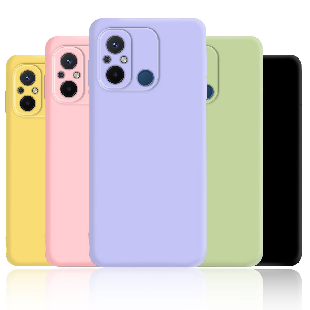 Flüssige Weiche Silikon TPU Fall Für Xiaomi Poco M4 M5 M6 X3 X4 NFC X5 F3 F4 GT F5 Pro 5G C50 C51 C55 Zurück Abdeckung Fundas