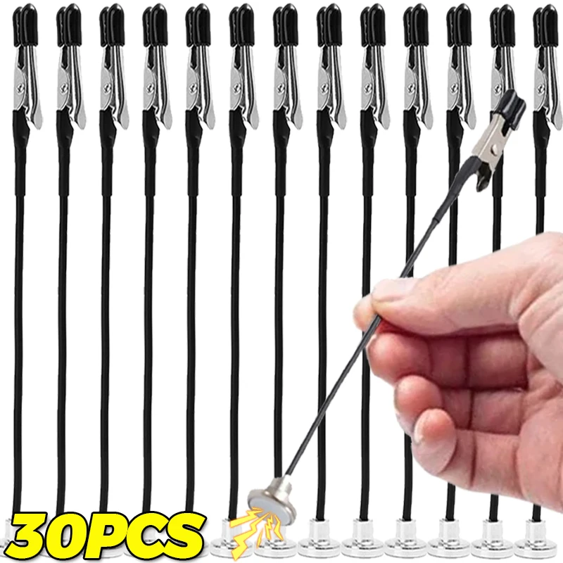 5-30PCS 자기 유연한 악어 클립 DIY 노트 카드 클램프 용 전기 테스트 악어 클립 주방 메뉴 홀더 사진 클립