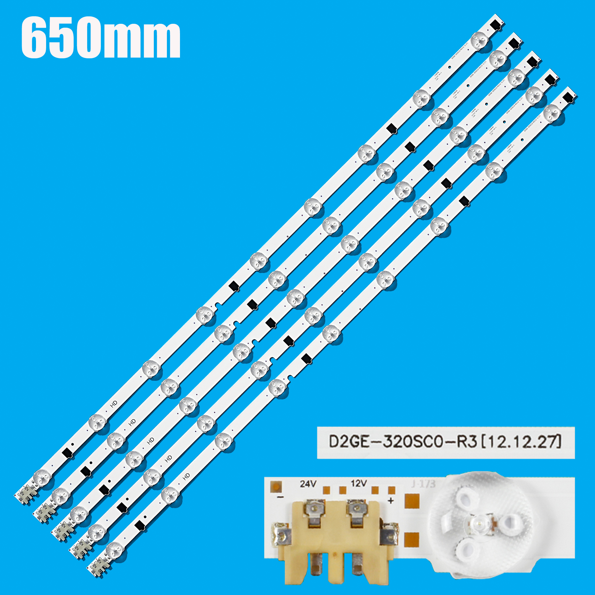 Tira de LED para UE32F4000AW UE32F5000AK UE32F5030AW UE32F5300AW UE32F5300AK TV Kit de tira de retroiluminación LED 9 lentes de lámpara 5 bandas
