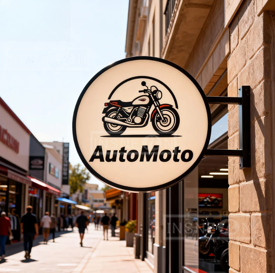 Advertising LED Signs Logo Custom Lightbox Business Storefront Illuminated Cristmas Double-sided Customizable AutoMoto LightBox