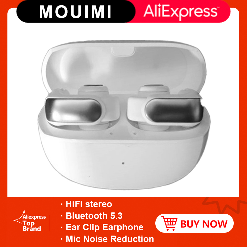 V12 Open Earphone HiFi Stereo HD Mic Call Headphones Outdoors Sports Ear Clip Headset Wireless Bluetooth Earbuds For BOSE Ultra