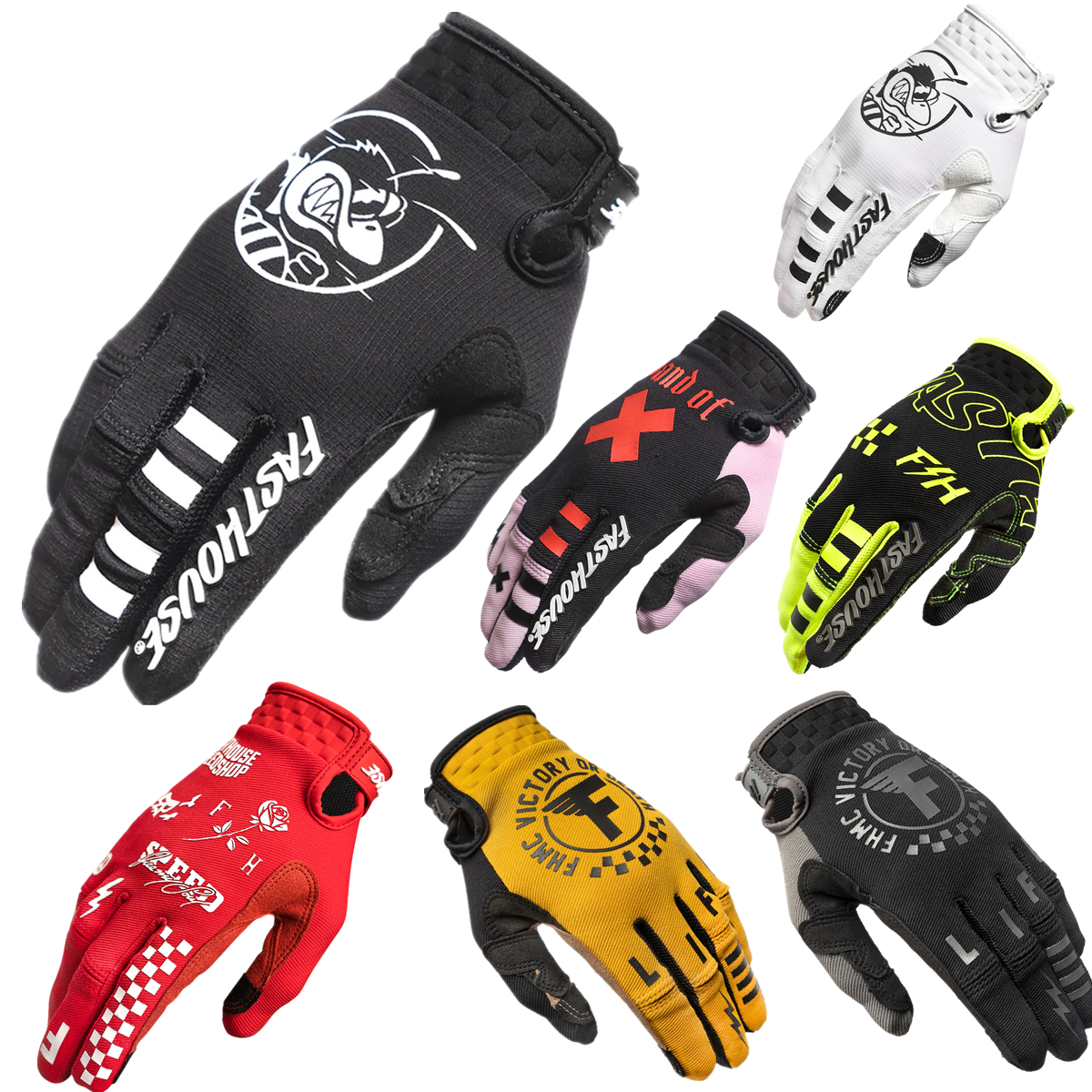 Podio FXR pantalla táctil estilo velocidad Twitch guante de Motocross guantes para montar en bicicleta MX MTB todoterreno deportes de competición guante de ciclismo