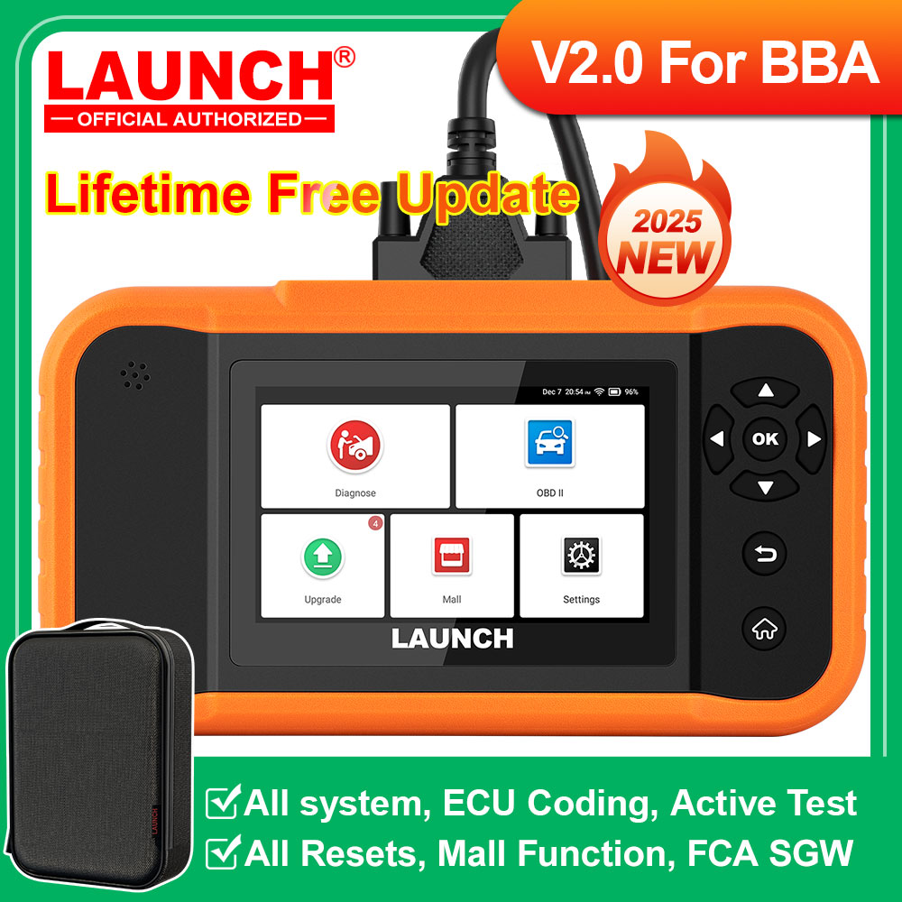 LAUNCH X431 Creader Elite 2.0 BBA ECU Coding tes aktif untuk BMW Untuk Benz untuk Audi alat diagnostik mobil pemindai obd seumur hidup Gratis