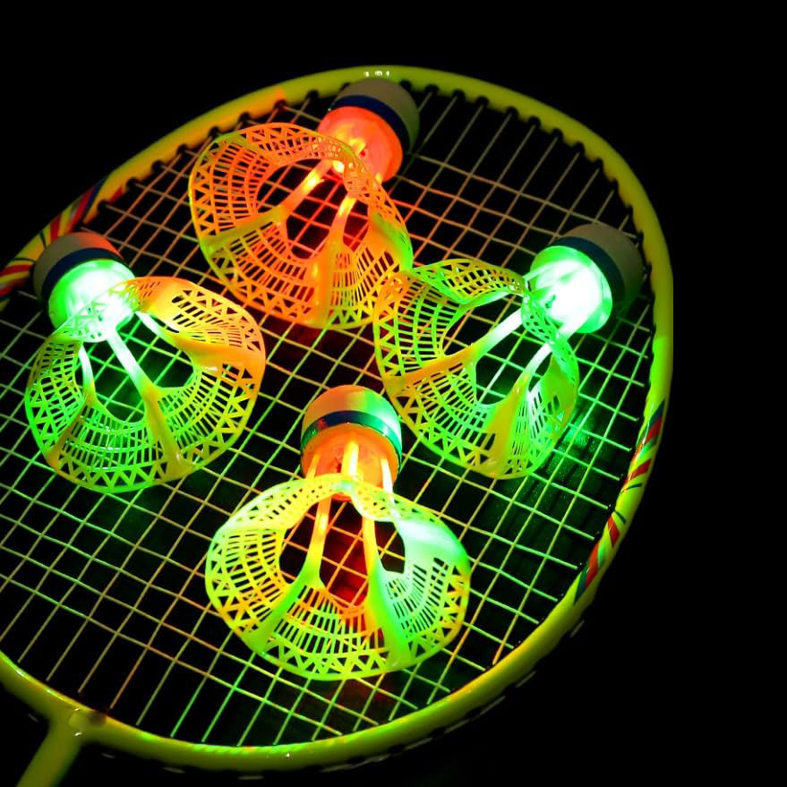 1/2/5 szt. Lotki do badmintona LED - oświetlenie świecące w ciemności Badminton Birdies Ćwicz badmintona Wiatroodporne lotki
