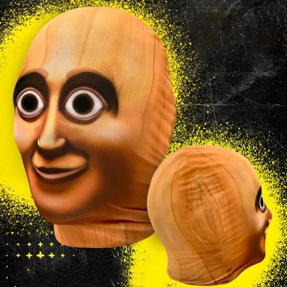 3D-Gedruckte Vollgesichtsmaske - Elastische Netz-Sturmhaube Lustige Rollenspiel-Requisiten Unisex Cosplay-Kostüm Kopfbedeckung